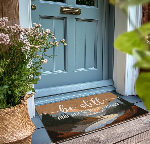 christian door mat