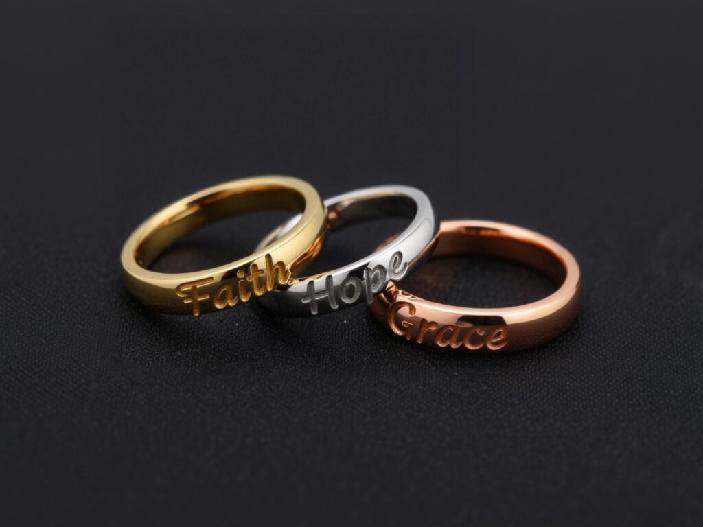 christian youth jewelry trends, faith hope grace