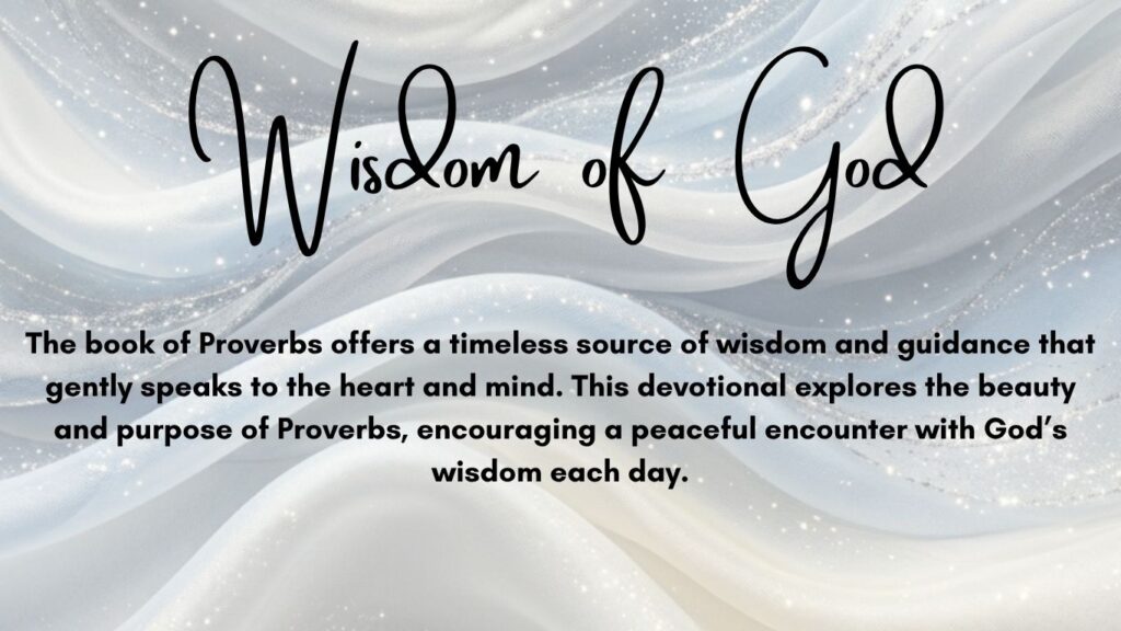Wisdom and Guidance from Proverbs
