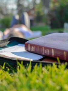 a book on a table