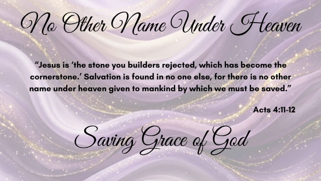 No Other Name Under Heaven