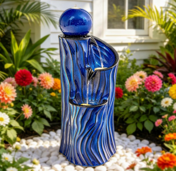 glass ball fountain