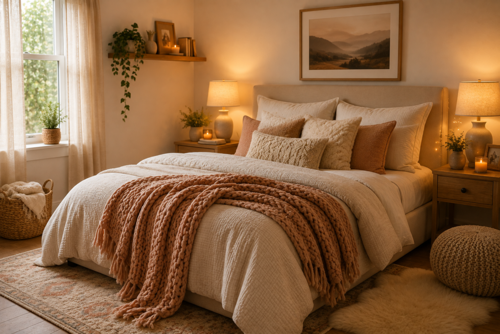 decluttered bedroom