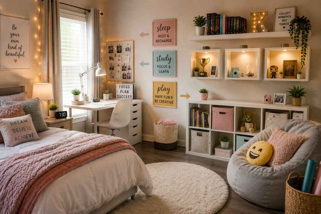 Creative Room Decor Ideas for Preteen Girls_storage