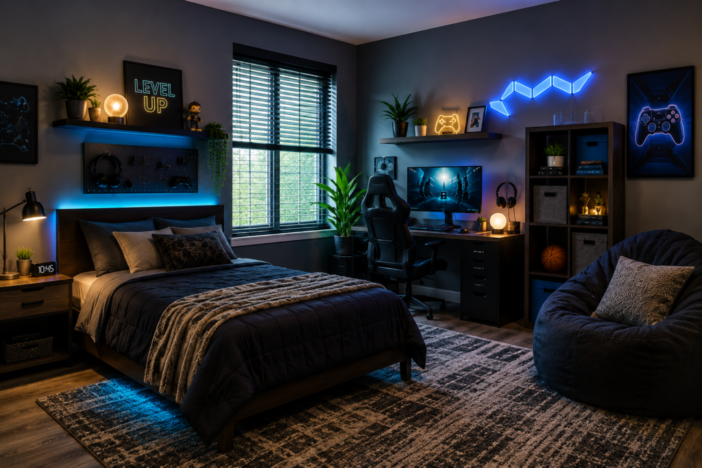 Preteen Boy Bedroom Ideas_gamer