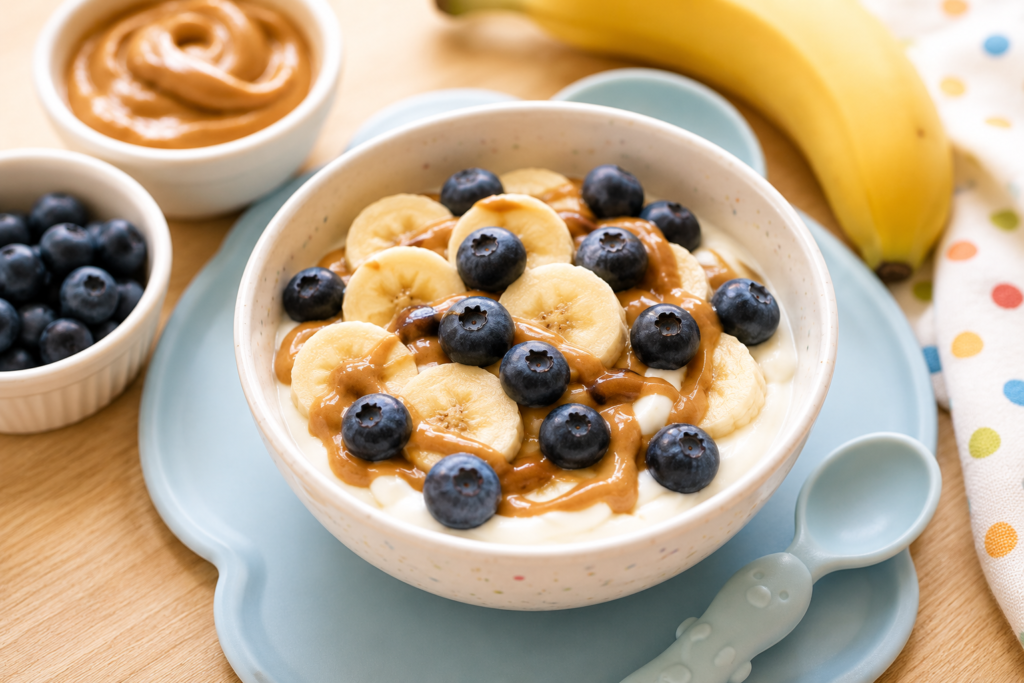 toddler-friendly recipes-banana nut butter