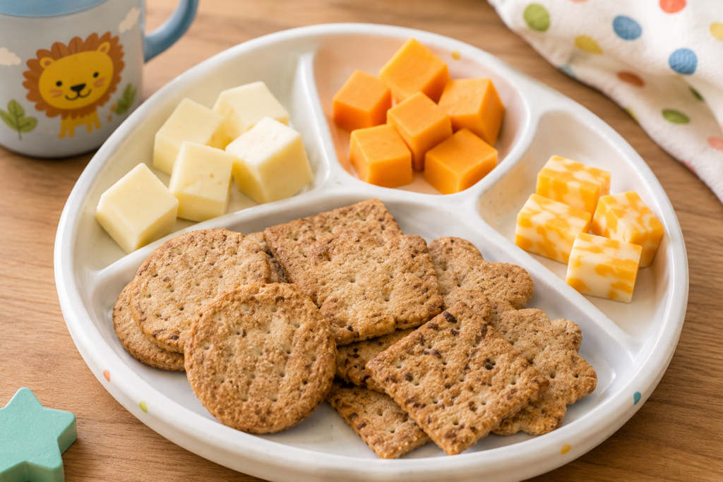 toddler-friendly recipes-cheese crackers