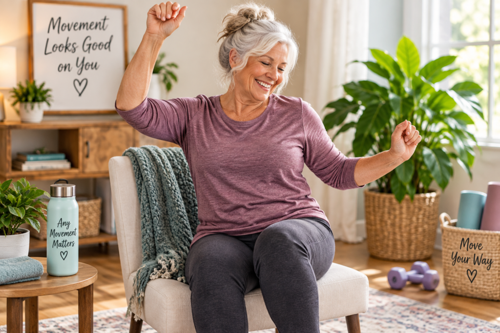 Dance Fitness at Home_seated dance